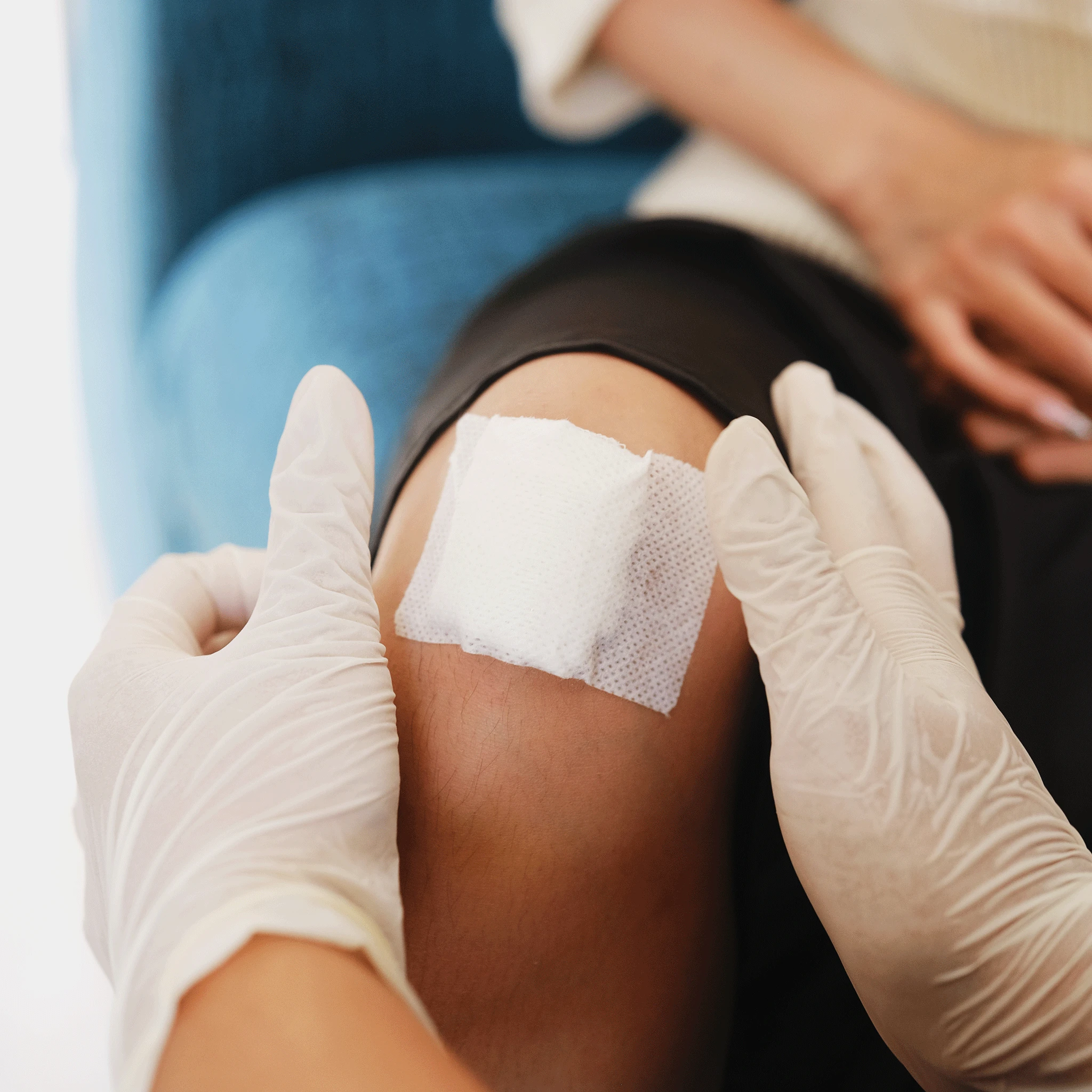 Patient receiving attentive care
